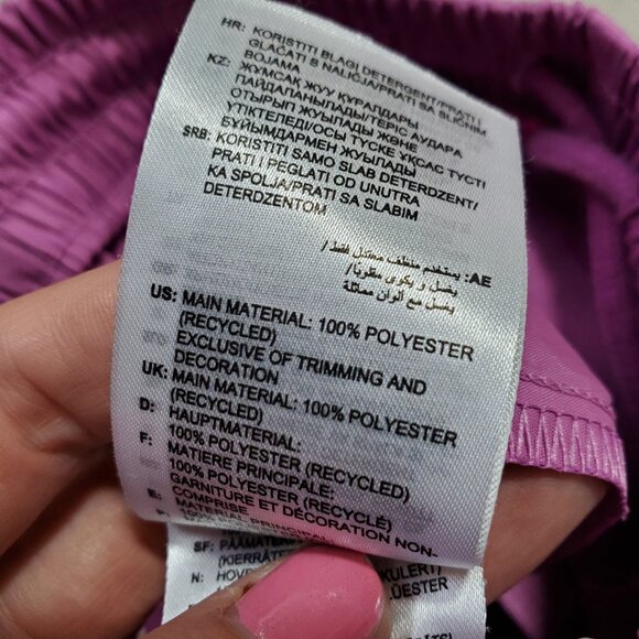 ADIDAS Hyperreal Cargo 9.5" Shorts Pull-On Utility Semi Pulse Lilac Men's Small - Picture 11 of 15